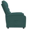vidaXL Sill&oacute;n reclinable de tela verde oscuro