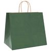 vidaXL Bolsas de papel con asas 250 uds verde 32x22x28 cm