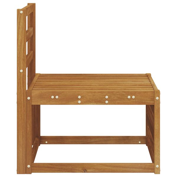 vidaXL Sof&aacute; intermedio de exterior Madera de Acacia S&oacute;lida Natural