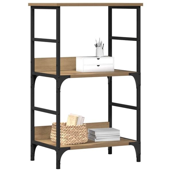 vidaXL Estanter&iacute;a madera de ingenier&iacute;a roble artisan 50x33x82 cm