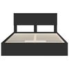 vidaXL Cama con almacenamiento Negro 140 x 190 cm Madera de ingenier&iacute;a