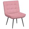 vidaXL Sill&oacute;n de relax con reposapi&eacute;s terciopelo rosa