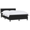 vidaXL Cama box spring con colch&oacute;n terciopelo negro 140x210 cm