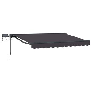 vidaXL Armaz&oacute;n de toldo manual con LEDs Antracita 2,5 x 2 m