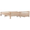 vidaXL Estructura de cama sin colch&oacute;n madera maciza de pino 200x200 cm