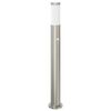 vidaXL Baliza luminosa con sensor de 80 cm, acero inoxidable, IP44
