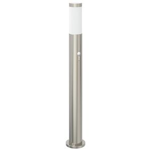 vidaXL Baliza luminosa con sensor de 80 cm, acero inoxidable, IP44