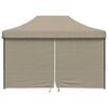 vidaXL Carpa de Fiesta Taup&eacute; 279 x 410 x 315 cm Tela Oxford