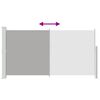 vidaXL Toldo lateral retr&aacute;ctil de jard&iacute;n gris 170x300 cm