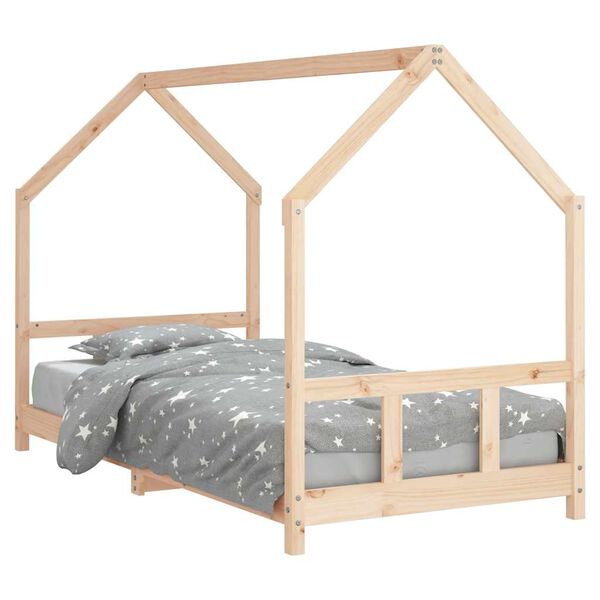 vidaXL Estructura de cama para ni&ntilde;os madera maciza de pino 90x200 cm