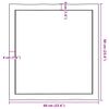 vidaXL Tablero de mesa madera maciza borde natural 60x60x(2-6) cm