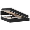 vidaXL Cama de almacenamiento LED con colch&oacute;n Negro 180 x 200 cm