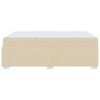 vidaXL Estructura de cama con colch&oacute;n Crema 140 x 200 cm tela