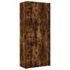vidaXL Aparador de madera de ingenier&iacute;a roble ahumado 80x42,5x185 cm