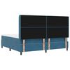 vidaXL Cama tipo Box Spring con colch&oacute;n Azul 200 x 200 cm Terciopelo