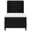 vidaXL Cama tipo Box Spring con colch&oacute;n Negro 80 x 200 cm tela