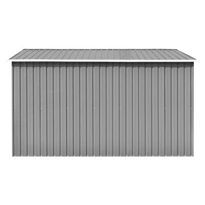 vidaXL Caseta de jardín metal gris 257x298x178 cm