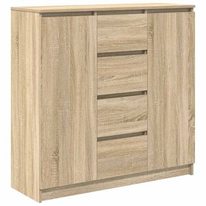 vidaXL Aparador con cajones roble Sonoma 100,5x35x98,5 cm