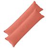 vidaXL Funda de almohada 2 uds. HOUTEN Rojo Naranja 40 x 145 cm pana