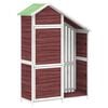 vidaXL Cobertizo herramientas jard&iacute;n madera pino moca 120x53,5x170 cm