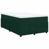 vidaXL Cama box spring con colch&oacute;n terciopelo verde oscuro 120x200 cm