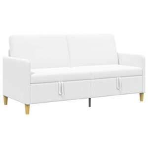 vidaXL Sof&aacute; con almacenamiento Blanco 172 x 78 x 87 cm Poli&eacute;ster