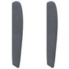vidaXL Oreja de cabecero Gris Tenue 80 x 23 x 6 cm Terciopelo