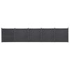 vidaXL Juego de paneles de valla WPC gris 872x186 cm