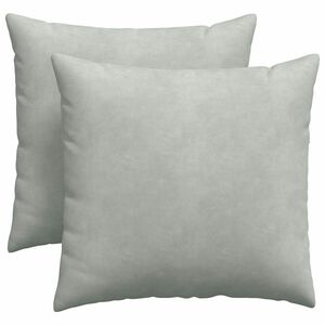 vidaXL Cojines de sof&aacute; 2 pcs Gris Claro 45 x 45 cm Tela de pana