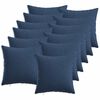 vidaXL Funda de almohada 12 uds. HEERLEN Azul 40 x 40 cm Tela