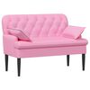 vidaXL Sof&aacute; amoroso con botones acolchados Rosa 111 x 68 x 80 cm Tela