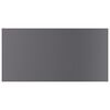 vidaXL Estante estanter&iacute;a 8 uds contrachapada gris brillo 80x40x1,5 cm