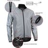 Avento Chaqueta de correr reflectante para hombre M 74RC-ZIL-M