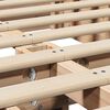 vidaXL Estructura de cama Marr&oacute;n 160 x 200 cm Madera de pino macizo