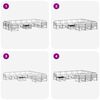 vidaXL Conjunto de sof&aacute;s de exterior 11 pcs Natural y Antracita