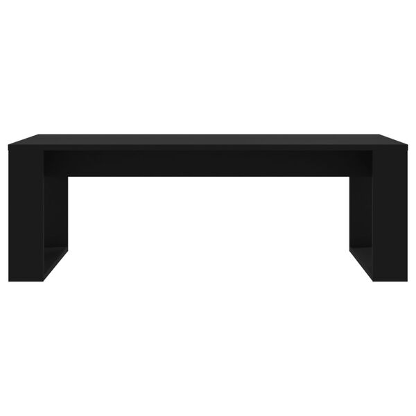 vidaXL Mesa de centro madera de ingenier&iacute;a negro 102x50x35 cm