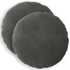 vidaXL Funda de almohada 2 pcs HEERLEN Gris oscuro &Oslash; 60 cm Terciopelo