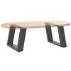 vidaXL Patas para mesa de centro en forma de U (2 unidades), antracita, 50 x (30-31) cm, acero