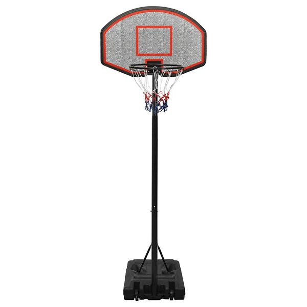 vidaXL Canasta de baloncesto polietileno negro 237-307 cm