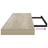 vidaXL Estantes flotantes de pared 4 uds MDF roble 90x23,5x3,8 cm