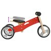 vidaXL Bicicleta de equilibrio para niños 2 en 1 roja