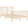 vidaXL Estructura de cama sin colch&oacute;n madera de pino maciza 120x200 cm
