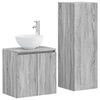 vidaXL Juego de muebles de ba&ntilde;o 2 uds. Sonoma gris 33 x 34,5 x 100 cm