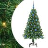 vidaXL &Aacute;rbol de Navidad artificial Verde 150 cm PVC y Acero y Pl&aacute;stico