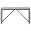vidaXL Mesa de exterior Gris y Negro 80 x 40 x 40 cm