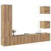 vidaXL Mueble para TV de pared madera contrachapada artesanal 5 piezas