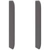 vidaXL Oreja de cabecero Gris 80 x 16 x 4 cm PVC