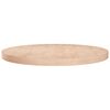 vidaXL Superficie de mesa redonda madera de roble sin tratar &Oslash;80x4 cm