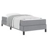 vidaXL Cama tipo Box Spring con colchón Gris Claro 80 x 200 cm tela