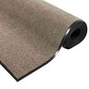 vidaXL Felpudo Otro Beige y Negro 120 x 250 cm Polipropileno y vinilo